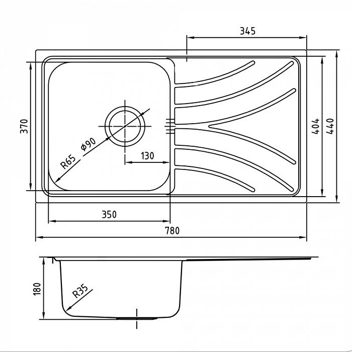 Кухонная мойка Iddis Arro S 780x440 (ARR78PDi77) Кухонная мойка Iddis Arro S 780x440 (ARR78PDi77)