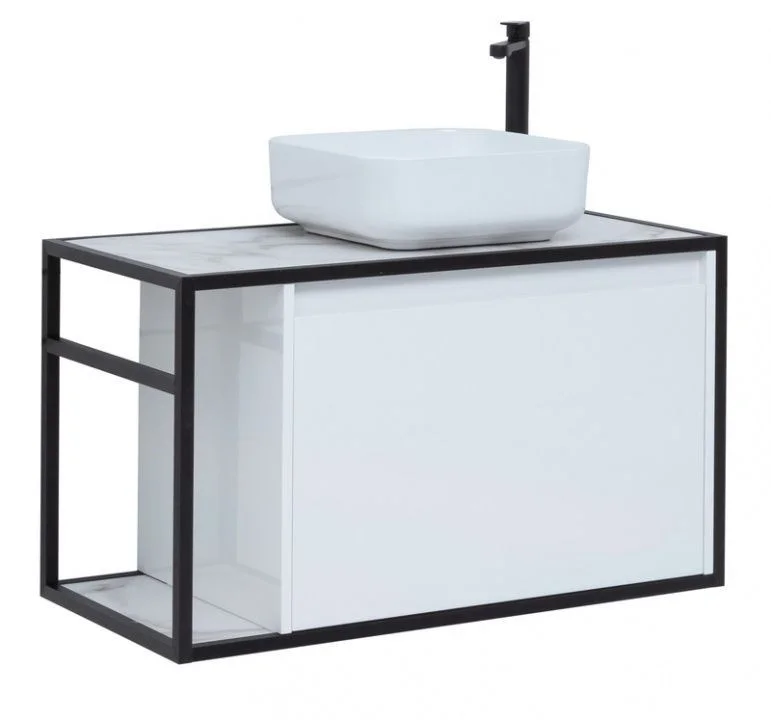 Тумба под раковину Aquanet Nova Lite Loft 90 R белый 00261651 Тумба под раковину Aquanet Nova Lite Loft 90 R белый 00261651