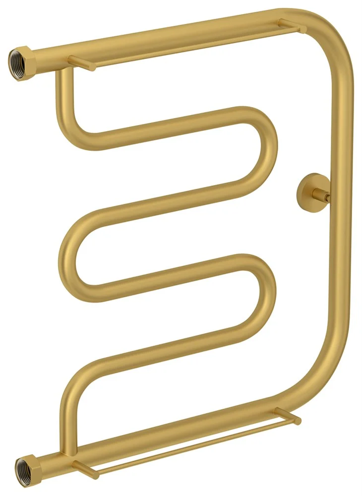 Полотенцесушитель водяной Сунержа Лира 2 полки 500х500 032-0012-5050 Матовое золото