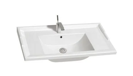 Раковина CeramaLux NYJ840-80 врезная, белый Раковина CeramaLux NYJ840-80 врезная, белый