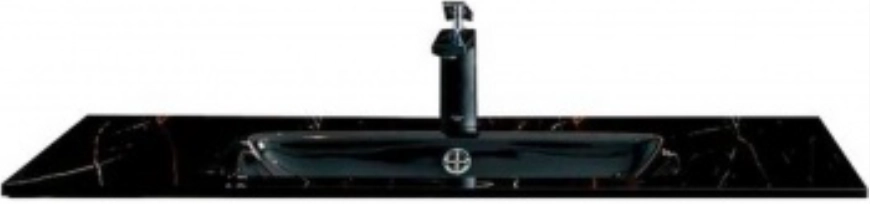 Столешница Boheme Lucido стекло 80см глянцевый черный 852-080-GB Столешница Boheme Lucido стекло 80см глянцевый черный 852-080-GB