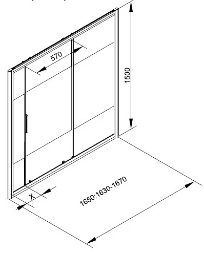 Шторка на ванну Aquanet Practic AE10-B-165H150U-CP 165, прозрачное стекло/шелкография Шторка на ванну Aquanet Practic AE10-B-165H150U-CP 165, прозрачное стекло/шелкография
