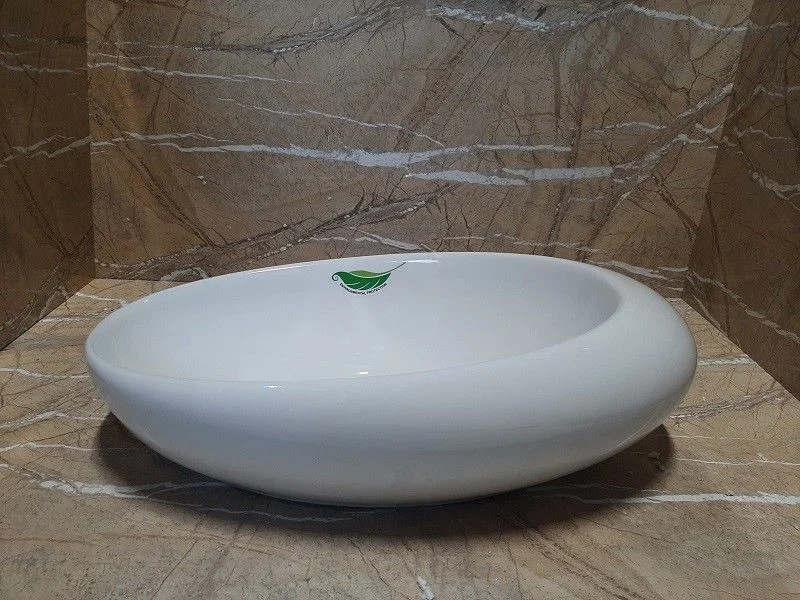 Раковина CeramaLux 78255-1 накладная, белый Раковина CeramaLux 78255-1 накладная, белый