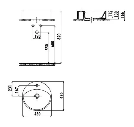 Раковина Creavit Minimal MN145-00CB00E-0000 45 см Раковина Creavit Minimal MN145-00CB00E-0000 45 см
