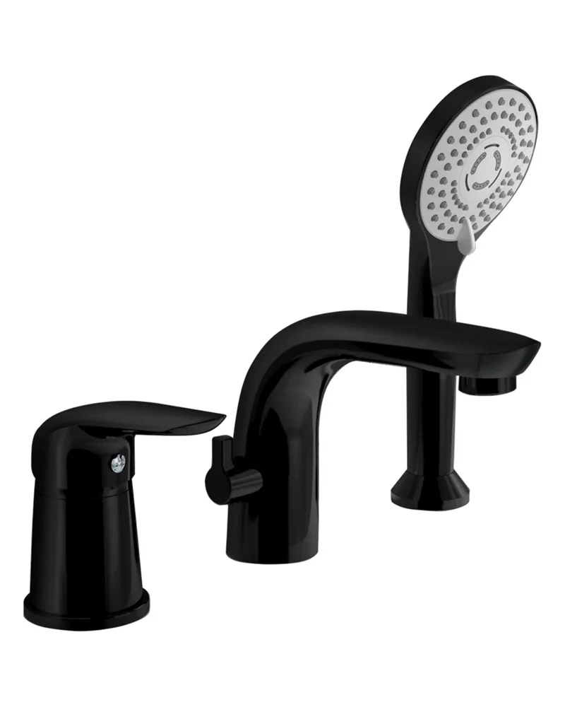 Смеситель на борт ванны Orange Otto M22-333b черный Смеситель на борт ванны Orange Otto M22-333b черный