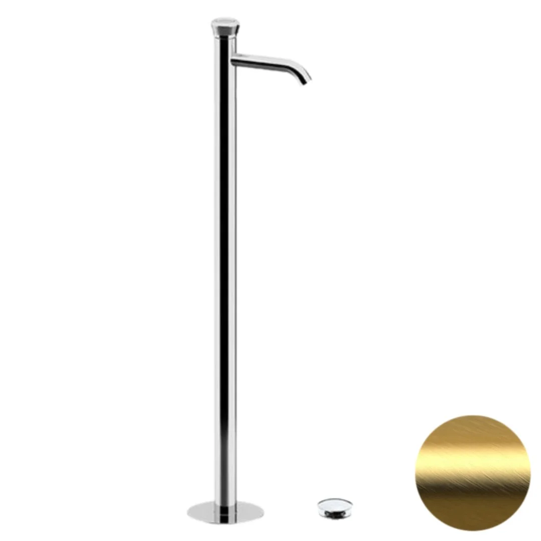 Смеситель для раковины Remer Element ET18BG, золото брашированное Смеситель для раковины Remer Element ET18BG, золото брашированное