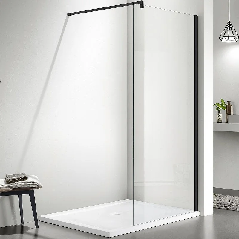 Душевая перегородка Aquatek Walk in 1200x2000 профиль черный, стекло прозрачное AQ WIW 12020BL Душевая перегородка Aquatek Walk in 1200x2000 профиль черный, стекло прозрачное AQ WIW 12020BL