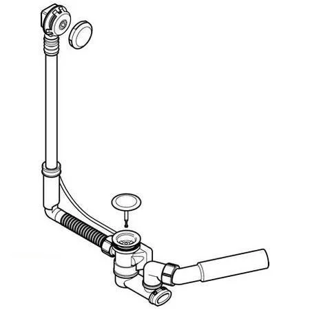 Слив-перелив Geberit 150.520.21.1 для ванны стандартный Слив-перелив Geberit 150.520.21.1 для ванны стандартный