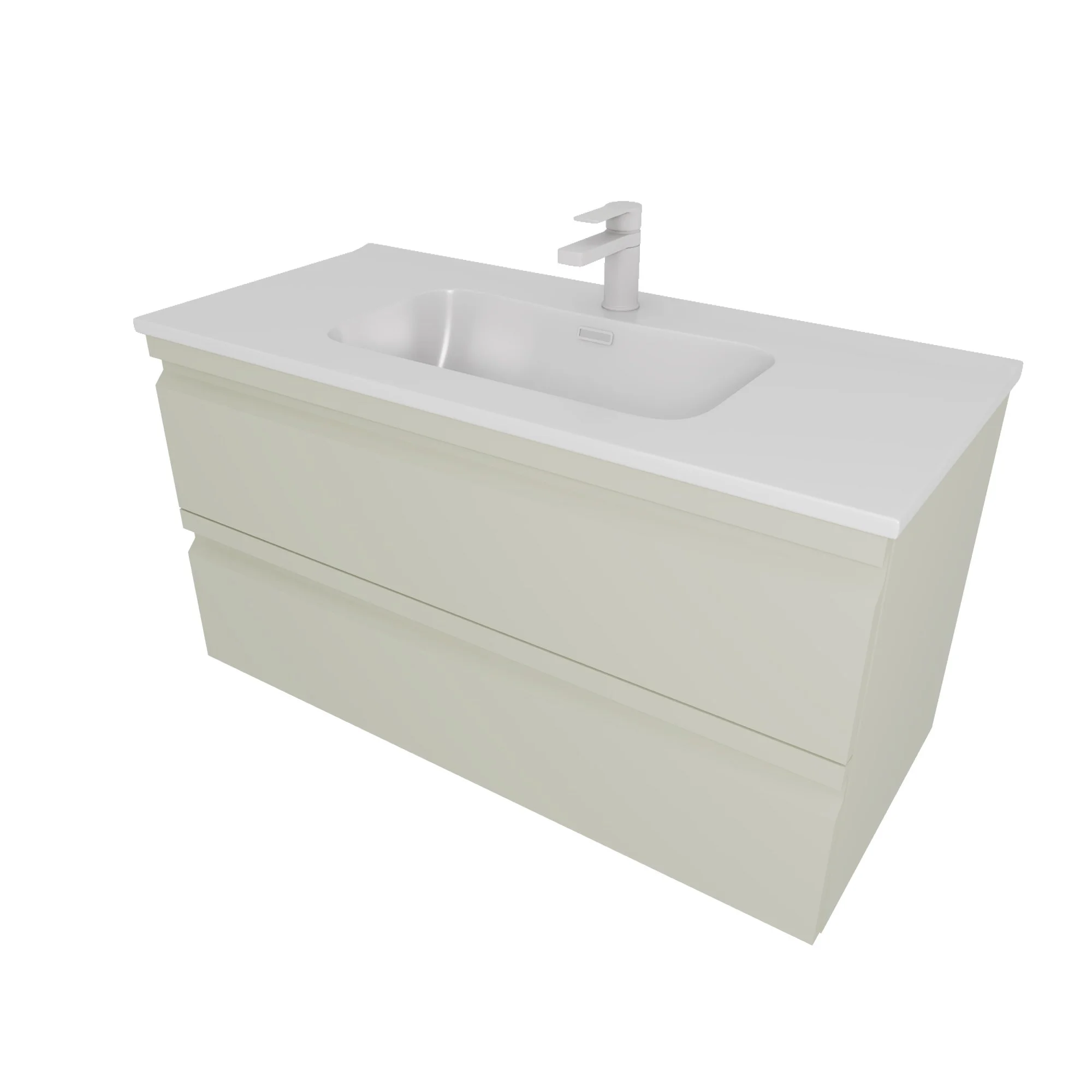 Тумба с раковиной Aquatek ВЕГА 100см AQ77100-GS шалфей зеленый, подвесная Тумба с раковиной Aquatek ВЕГА 100см AQ77100-GS шалфей зеленый, подвесная