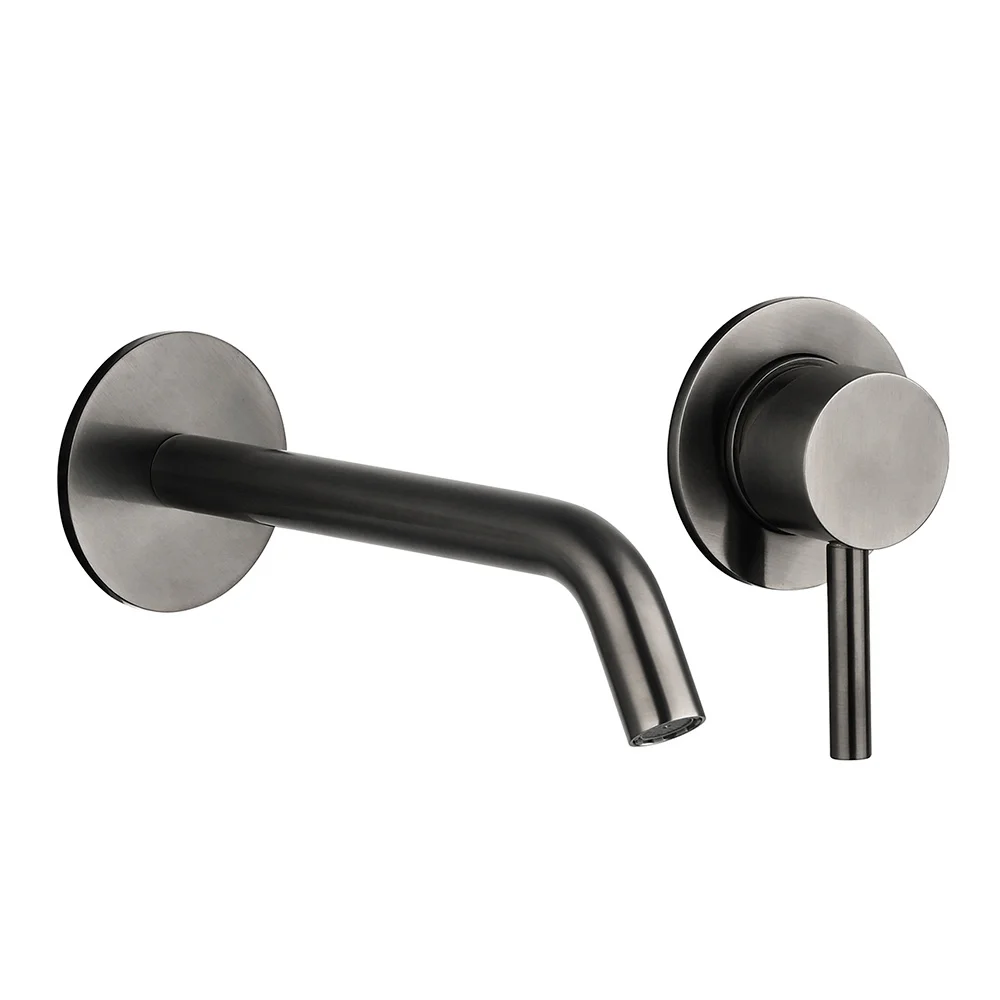 Смеситель для раковины AQUAme Siena AQM 6215GM на 2 отв. 180мм, внутр монтаж в компл, Gun metal AQM6215GM Смеситель для раковины AQUAme Siena AQM 6215GM на 2 отв. 180мм, внутр монтаж в компл, Gun metal AQM6215GM