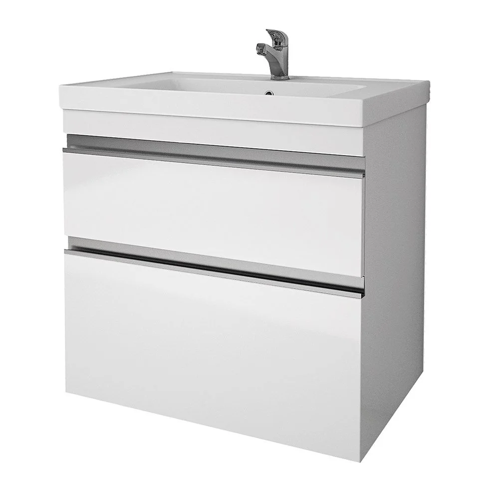 Тумба под раковину DREJA GRACE PLUS, 70 см, подвесная/напольная, 2 ящика, с опорами, белый глянец 99 99.0905 Тумба под раковину DREJA GRACE PLUS, 70 см, подвесная/напольная, 2 ящика, с опорами, белый глянец 99 99.0905