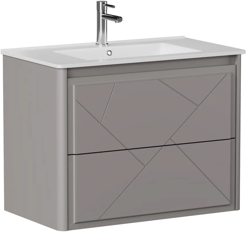 Тумба под раковину Allen Brau Paris 80 1.360001.PGM платина матовый Тумба под раковину Allen Brau Paris 80 1.360001.PGM платина матовый