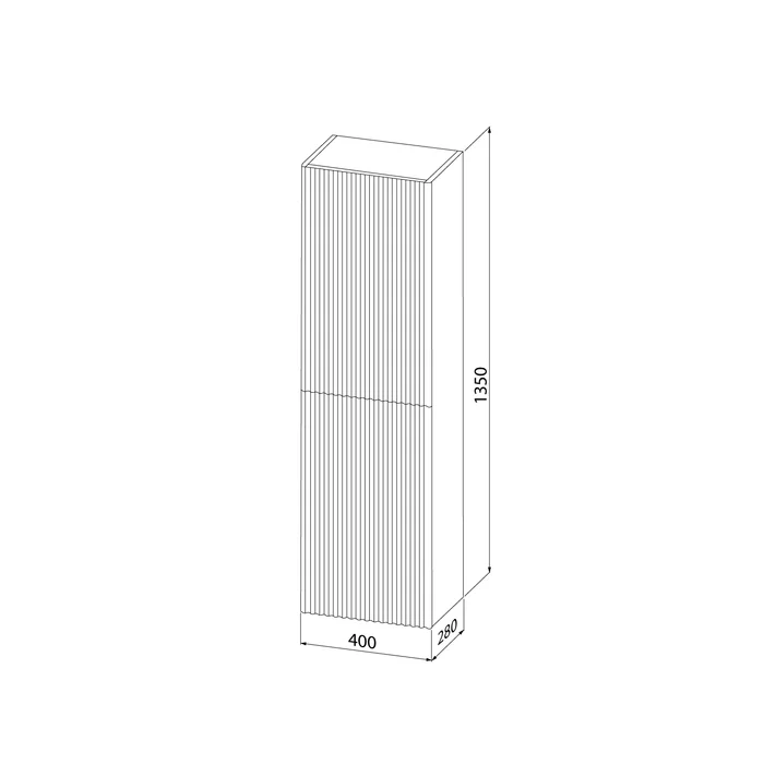 Шкаф-пенал IDDIS Aiger 40 см, белый (AIG40W0i97) подвесной — Изображение 4