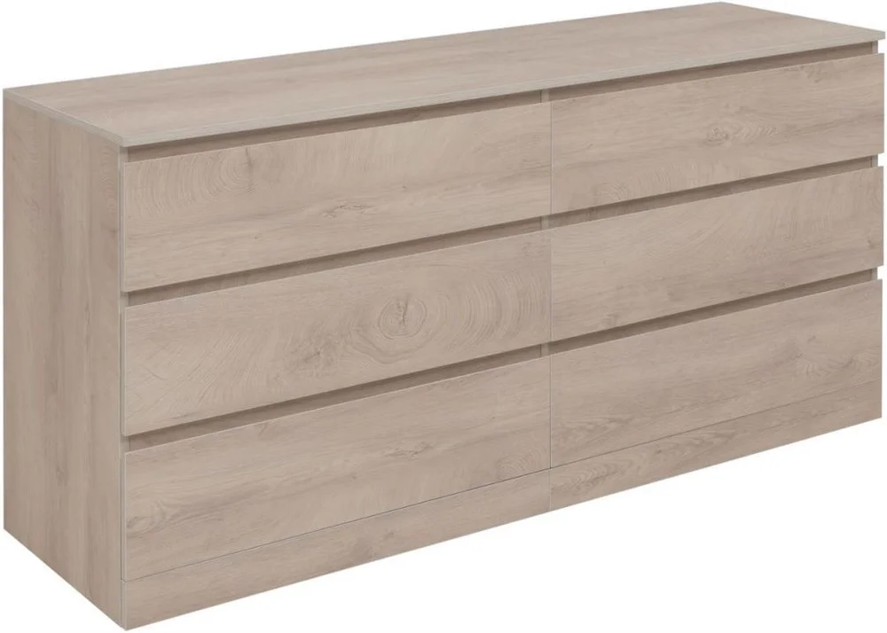 Комод Aquanet Сканди 1600x480 Дуб эдгрейн (6 ящиков) 00302547 Комод Aquanet Сканди 1600x480 Дуб эдгрейн (6 ящиков) 00302547