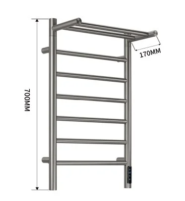 Полотенцесушитель электрический Teso Azaro Line Z4070YY6NB 700x400 никель Полотенцесушитель электрический Teso Azaro Line Z4070YY6NB 700x400 никель