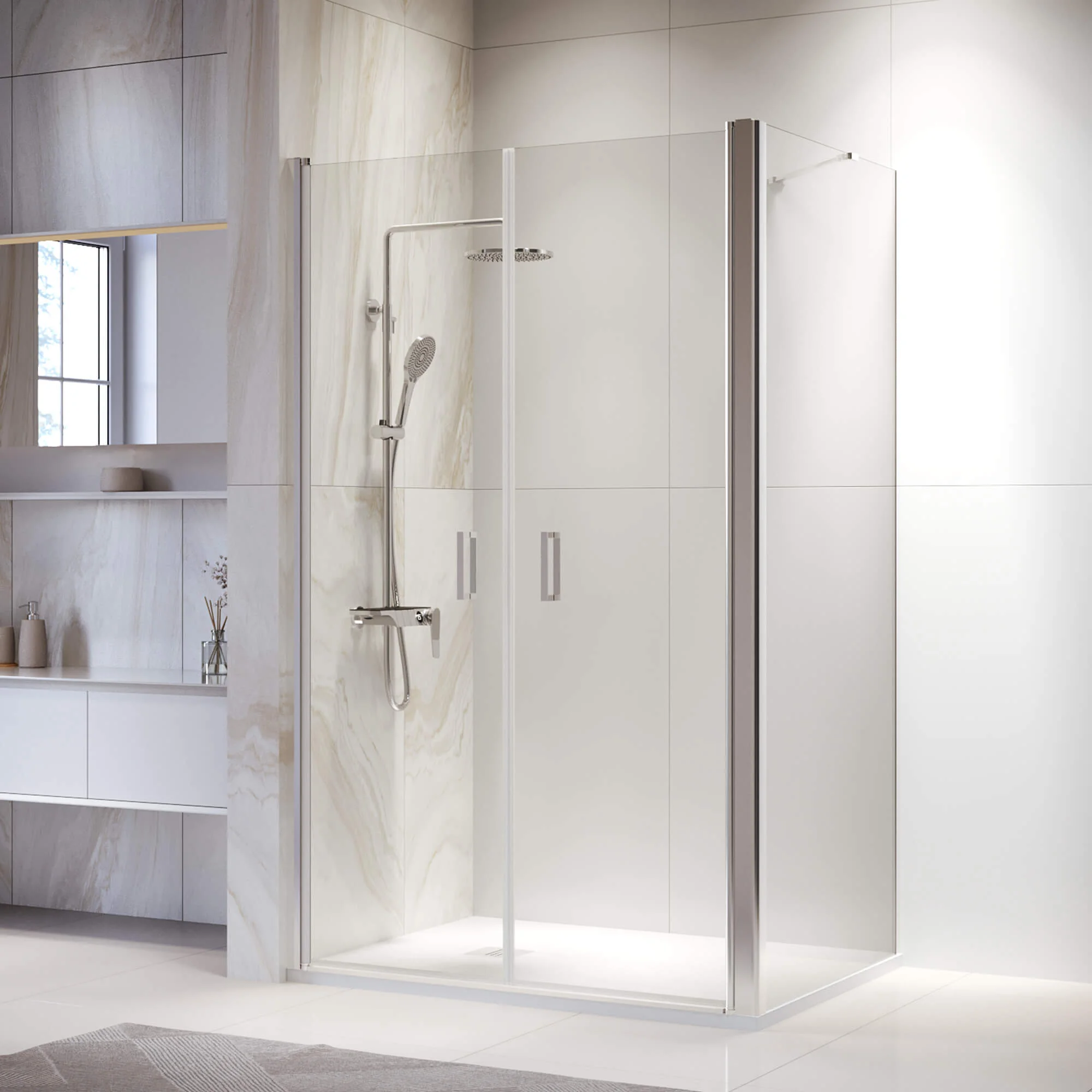 Душевой уголок RGW PA-144 (PA-104+Z-050-2+O-204) 700x1000 мм 060814470-11 хром Easy Clean Душевой уголок RGW PA-144 (PA-104+Z-050-2+O-204) 700x1000 мм 060814470-11 хром Easy Clean