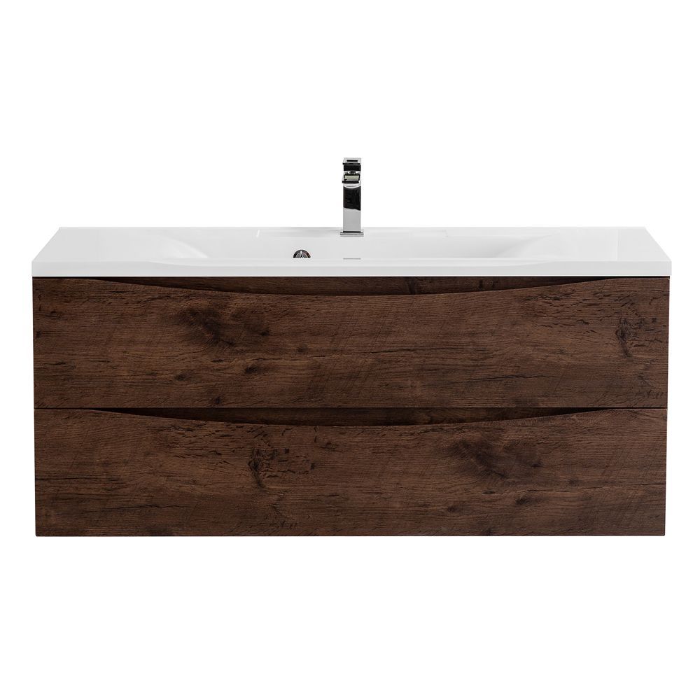 Детальная картинка товара «тумба под раковину belbagno marino-1100-2c-so-rw-p подвесная 1100x450 rovere moro»