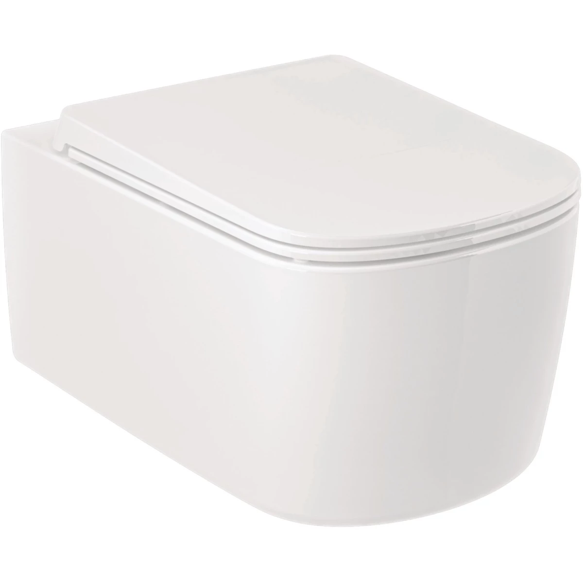 Унитаз подвесной Kludi RESA S 27WCSET43 керамический с сиденьем Унитаз подвесной Kludi RESA S 27WCSET43 керамический с сиденьем