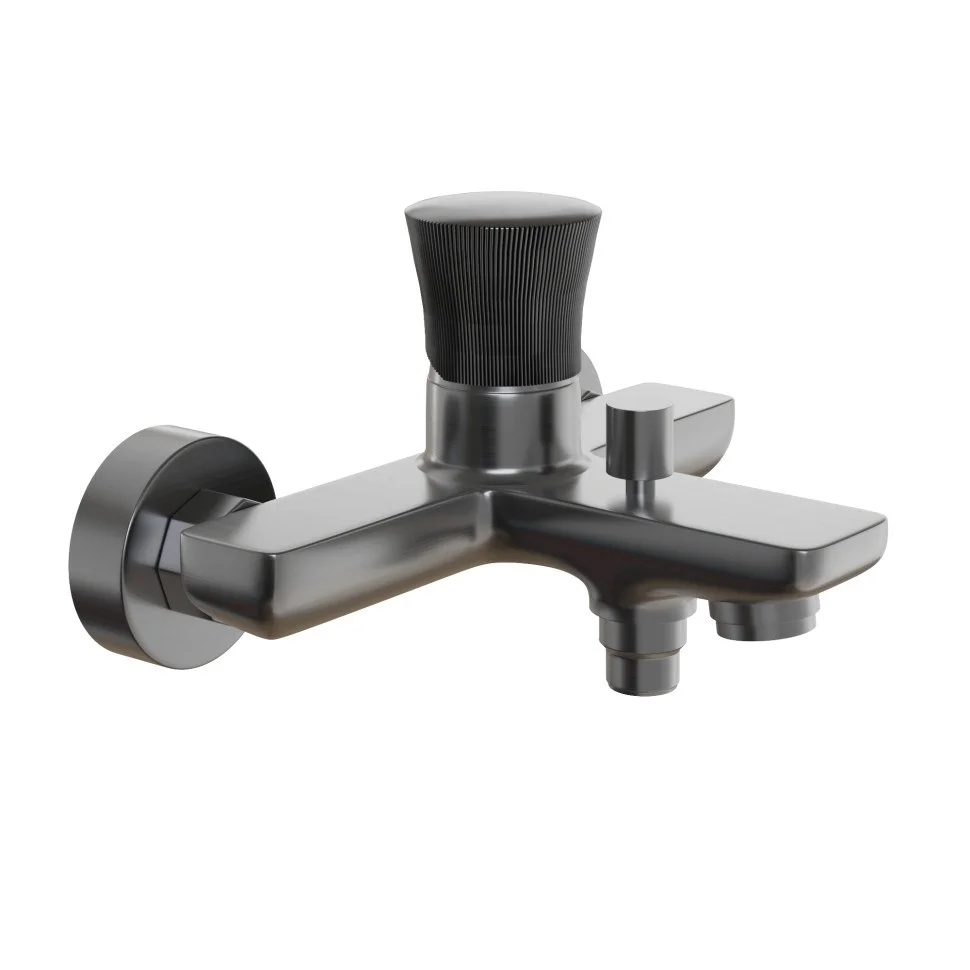 Смеситель для ванны Paini Domus 18PZ111PZ18GJAPI черный матовый Смеситель для ванны Paini Domus 18PZ111PZ18GJAPI черный матовый