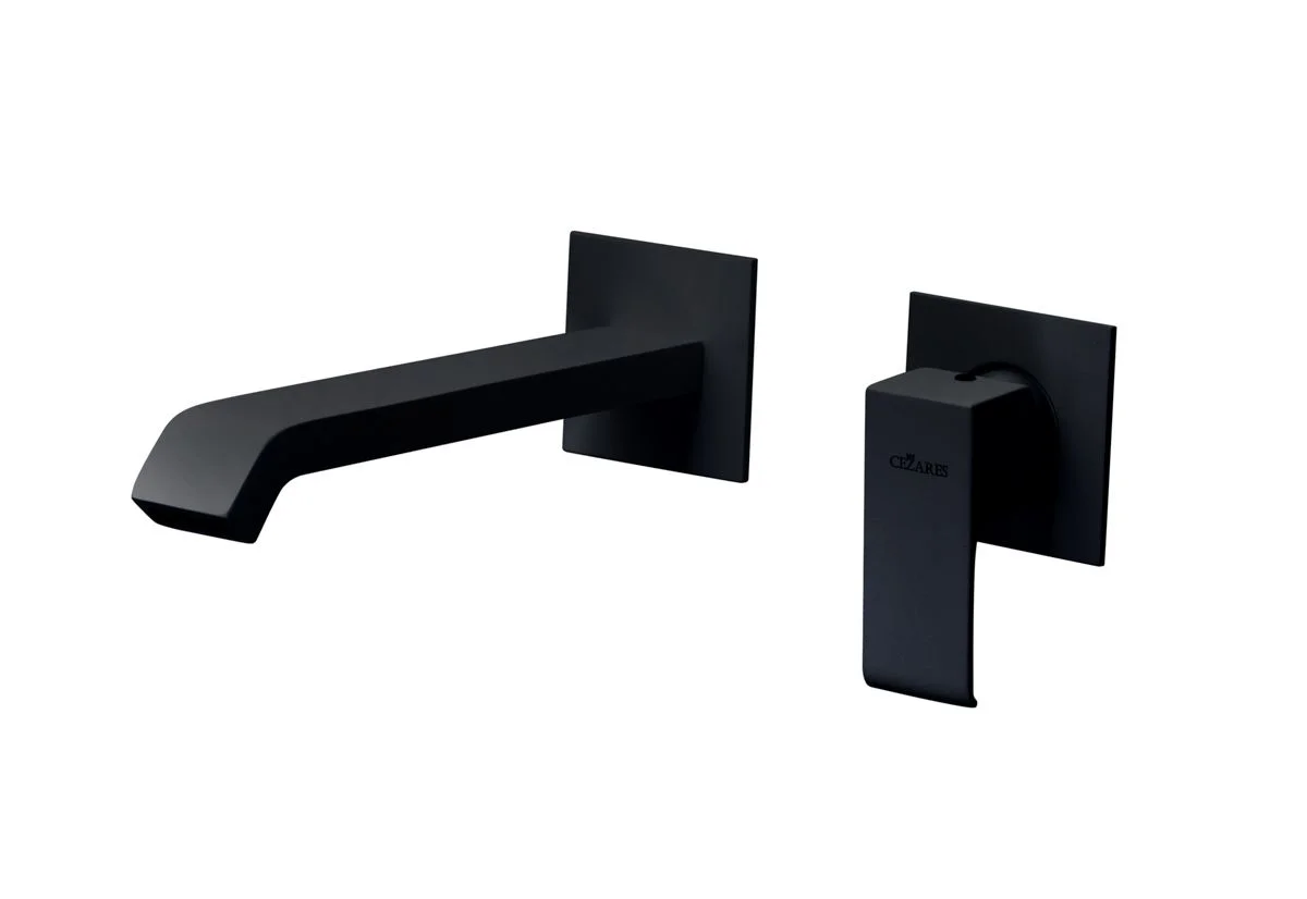 Смеситель для раковины CEZARES PORTA-BLI2-NOP с донным клапаном черный матовый Смеситель для раковины CEZARES PORTA-BLI2-NOP с донным клапаном черный матовый