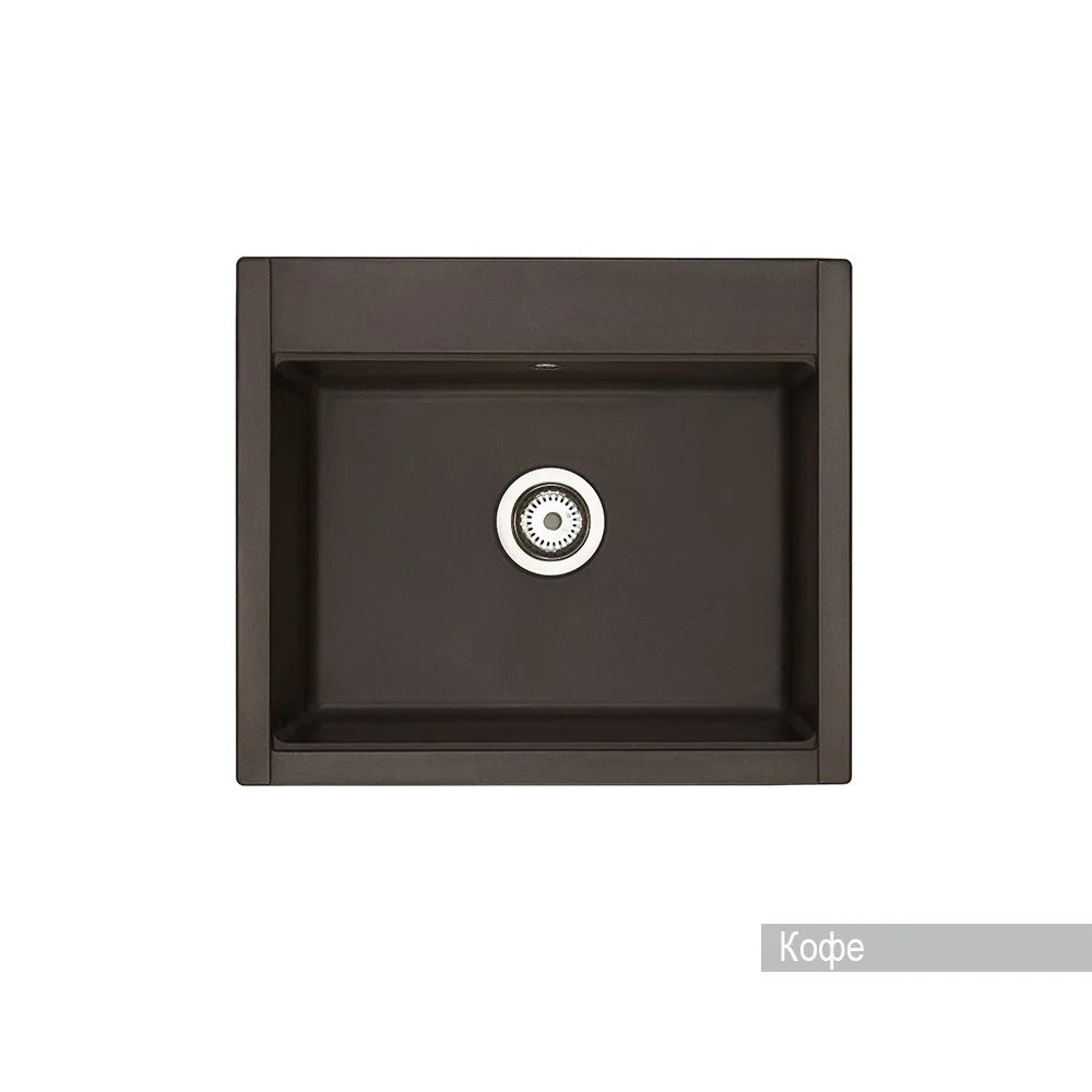 Кухонная мойка Aquaton Делия 60 1A715232LD280 из литого мрамора, прямоугольная, кофе Кухонная мойка Aquaton Делия 60 1A715232LD280 из литого мрамора, прямоугольная, кофе