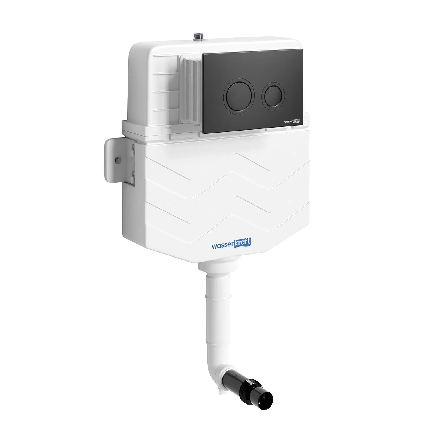 Бачок скрытого монтажа WasserKRAFT Aller 10TLT.031.ME.MB01 с клавишей смыва черный матовый Бачок скрытого монтажа WasserKRAFT Aller 10TLT.031.ME.MB01 с клавишей смыва черный матовый