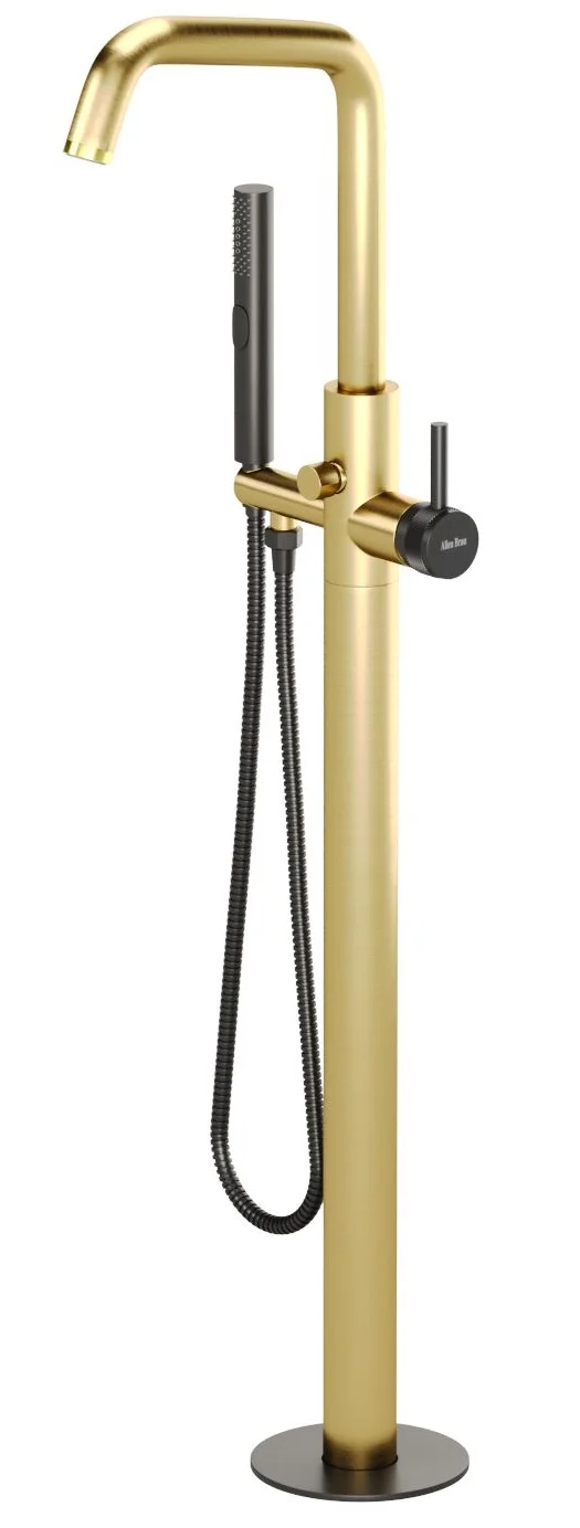 Смеситель для ванны Allen Brau Priority 5.31008-GB31 (с внутренней частью) черный/золото Смеситель для ванны Allen Brau Priority 5.31008-GB31 (с внутренней частью) черный/золото