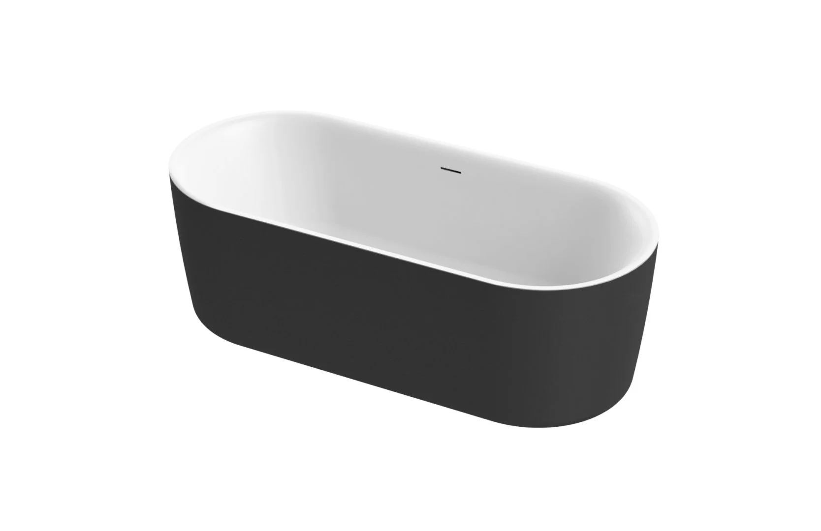 Ванна отдельностоящая CEZARES METAURO-INT-Central-180-80-60-B-W-MATT 1800x800 черный матовый Ванна отдельностоящая CEZARES METAURO-INT-Central-180-80-60-B-W-MATT 1800x800 черный матовый