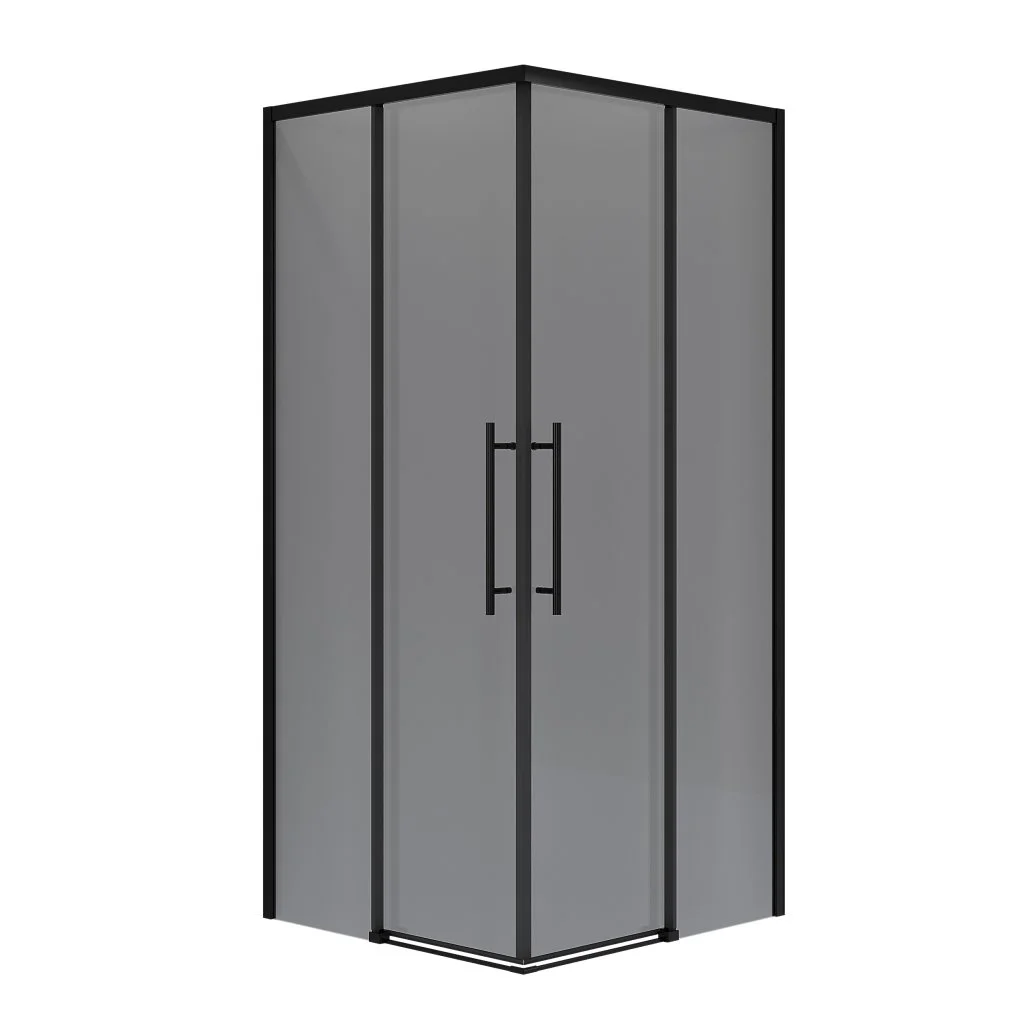 Душевой уголок Niagara Nova NG-2829-34BLACK (90x90x195) квадратная, раздвижная, черный матовый, стекло тонированное Душевой уголок Niagara Nova NG-2829-34BLACK (90x90x195) квадратная, раздвижная, черный матовый, стекло тонированное