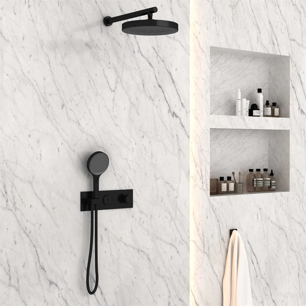 Душевая система Vincea Inspire VSFW-422TI2MB встраиваемая, черный Душевая система Vincea Inspire VSFW-422TI2MB встраиваемая, черный