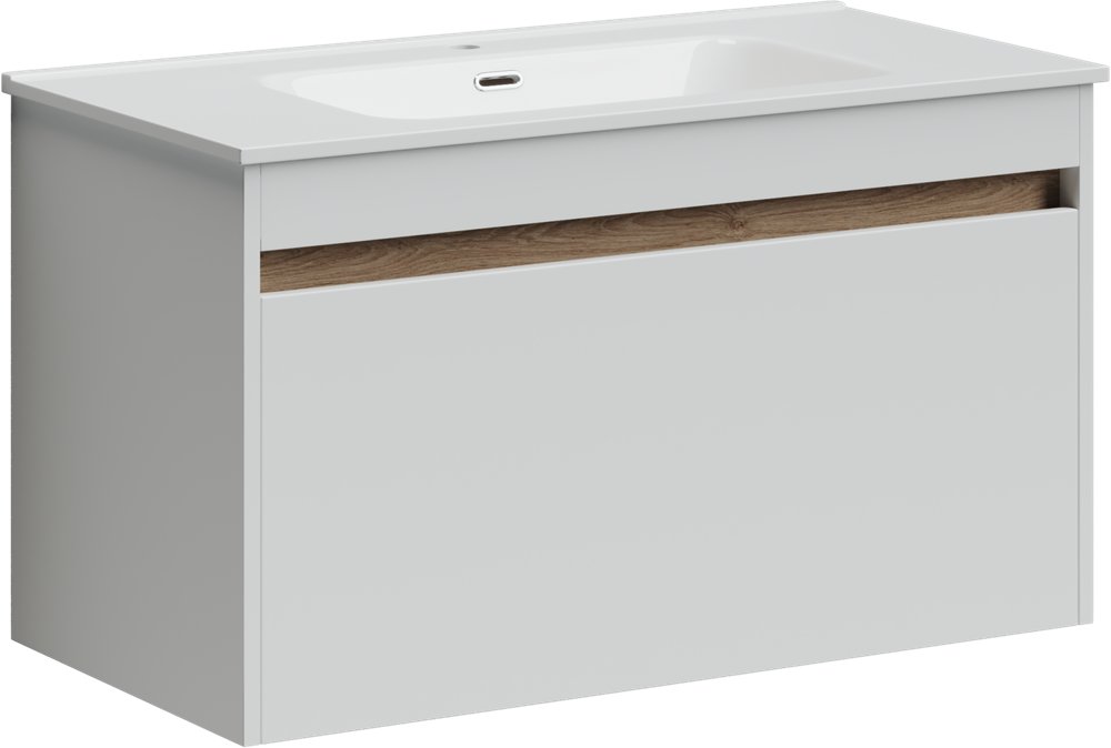 Детальная картинка товара «тумба под раковину sancos smart sm90w белый»
