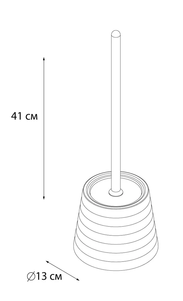Ершик для унитаза Fixsen Glady FX-33-05 темно-синий Ершик для унитаза Fixsen Glady FX-33-05 темно-синий