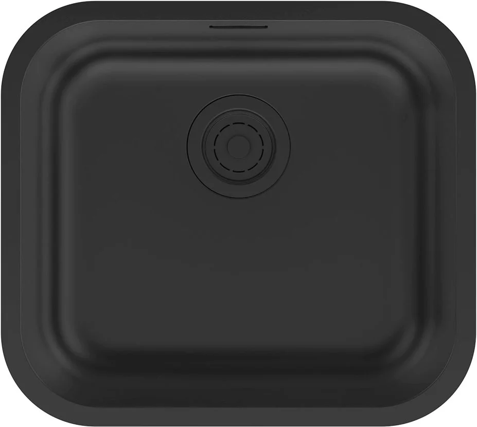 Кухонная мойка Paulmark VELLO 48 UN VE48-MBN, матовый черный NANO-PVD, 480х440мм Кухонная мойка Paulmark VELLO 48 UN VE48-MBN, матовый черный NANO-PVD, 480х440мм