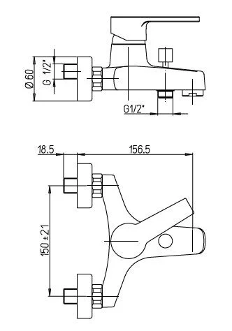 Смеситель для ванны Paini Le mans 90CR111 Смеситель для ванны Paini Le mans 90CR111