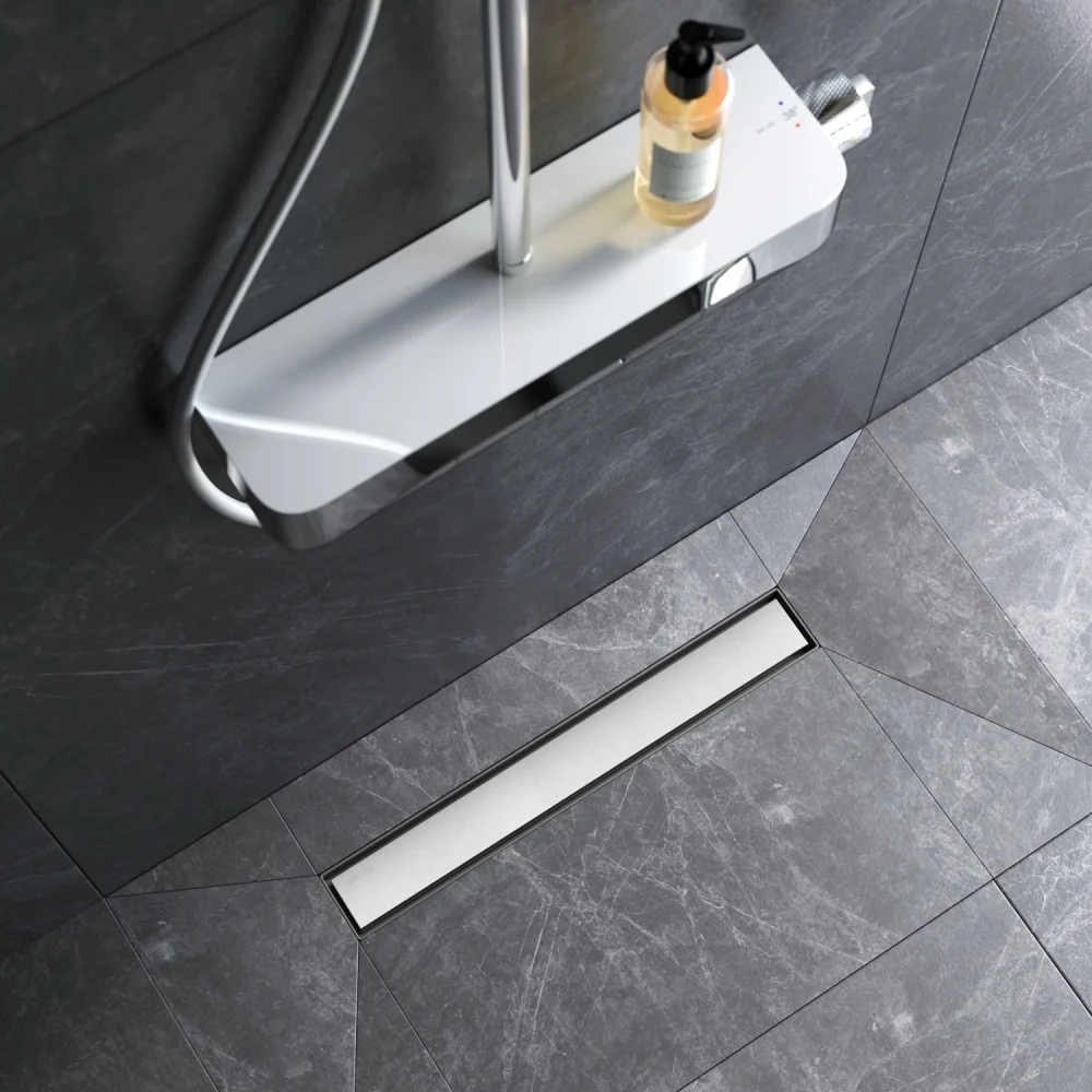 Душевой лоток AM.PM MasterFlow W01SC-U11-050-04SB универсальный затвор Tile 50см сталь матовая — Изображение 2