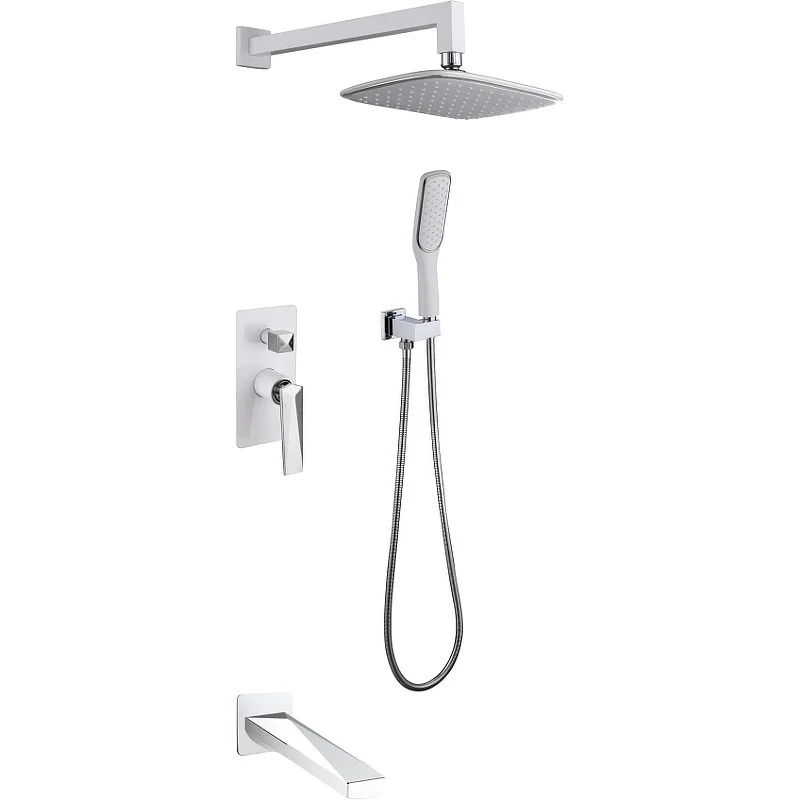 Душевая система Boheme Venturo 374-W-2 БЕЛЫЙ+ХРОМ Душевая система Boheme Venturo 374-W-2 БЕЛЫЙ+ХРОМ