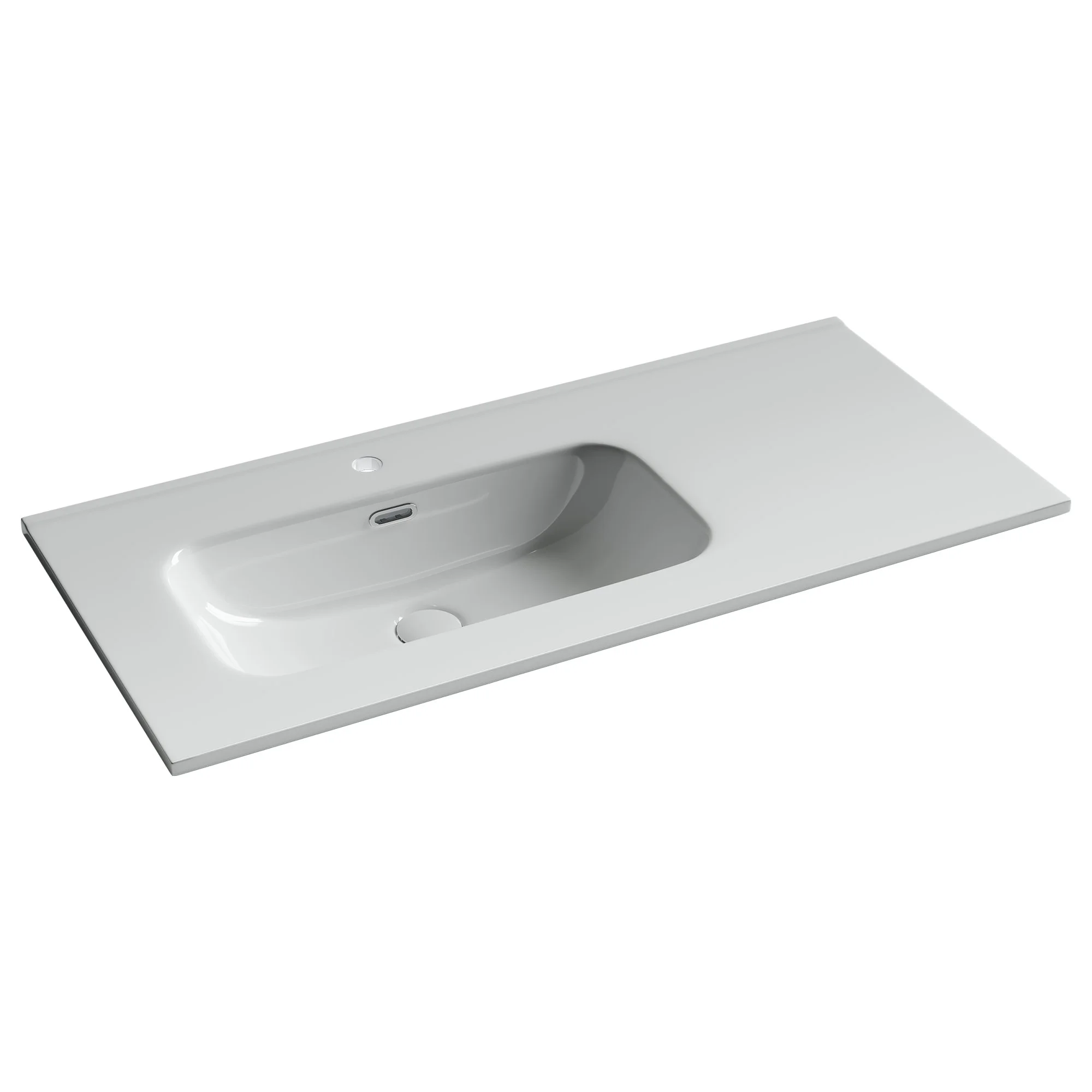 Раковина Ceramica Nova Element CN7003L мебельная чаша слева с отверстием под смеситель 1010x465x180 мм белый Раковина Ceramica Nova Element CN7003L мебельная чаша слева с отверстием под смеситель 1010x465x180 мм белый