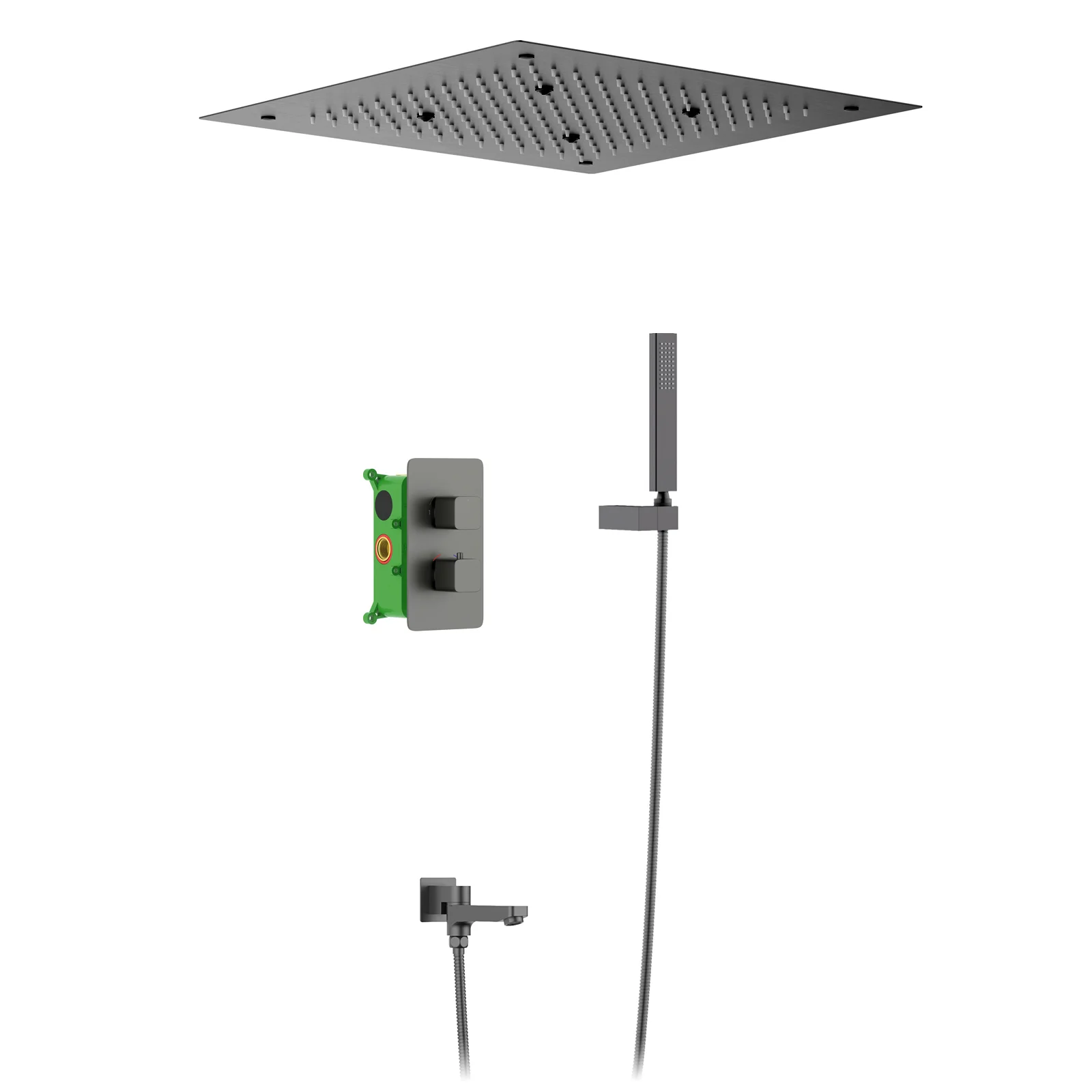 Душевая система Timo Petruma SX-5019/18SM с термостатом, встраиваемая, черное золото Душевая система Timo Petruma SX-5019/18SM с термостатом, встраиваемая, черное золото