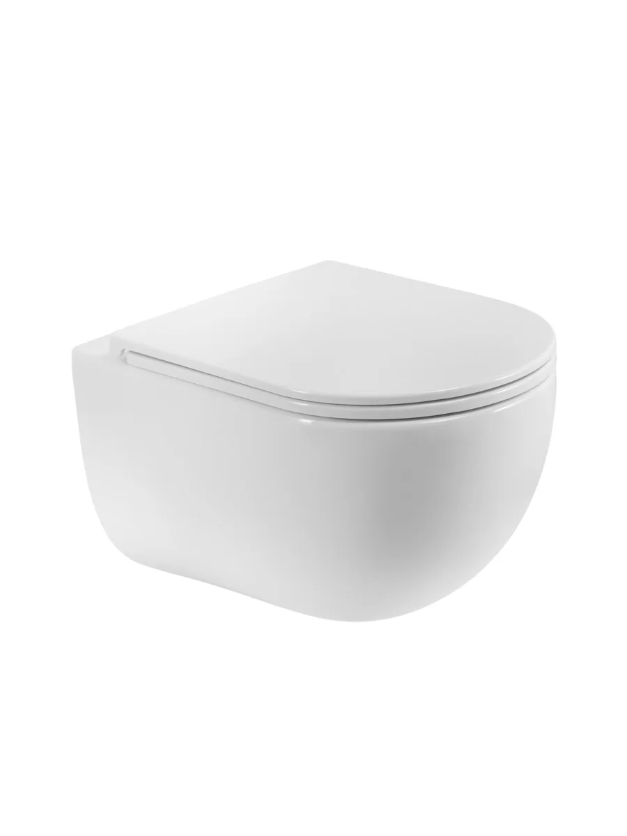 Унитаз подвесной BelBagno ETNA BB008CH-TOR/SC безободковый с сиденьем и смывом TORNADO Унитаз подвесной BelBagno ETNA BB008CH-TOR/SC безободковый с сиденьем и смывом TORNADO