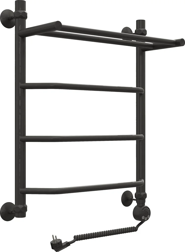 Полотенцесушитель электрический EWRIKA Сафо FT 60х50 R, черный матовый 537249 Полотенцесушитель электрический EWRIKA Сафо FT 60х50 R, черный матовый 537249