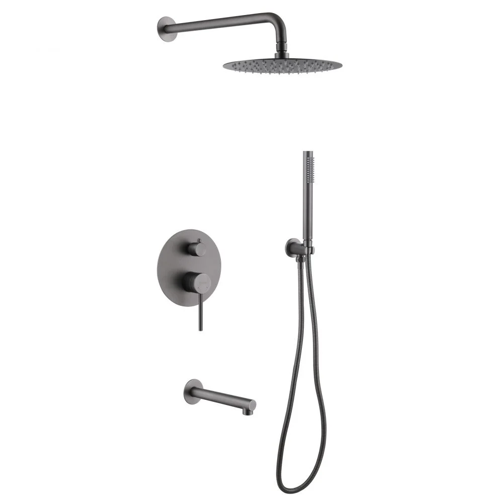 Душевая система ABBER Emotion AF8817NG скрытого монтажа с изливом, никель Душевая система ABBER Emotion AF8817NG скрытого монтажа с изливом, никель