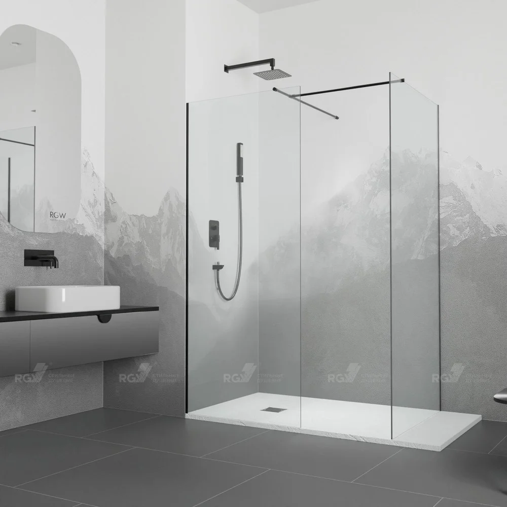 Душевая перегородка RGW Walk In WA-020B (WA-010B (2 шт.) + S-1220 B) 02122080-14 Душевая перегородка RGW Walk In WA-020B (WA-010B (2 шт.) + S-1220 B) 02122080-14