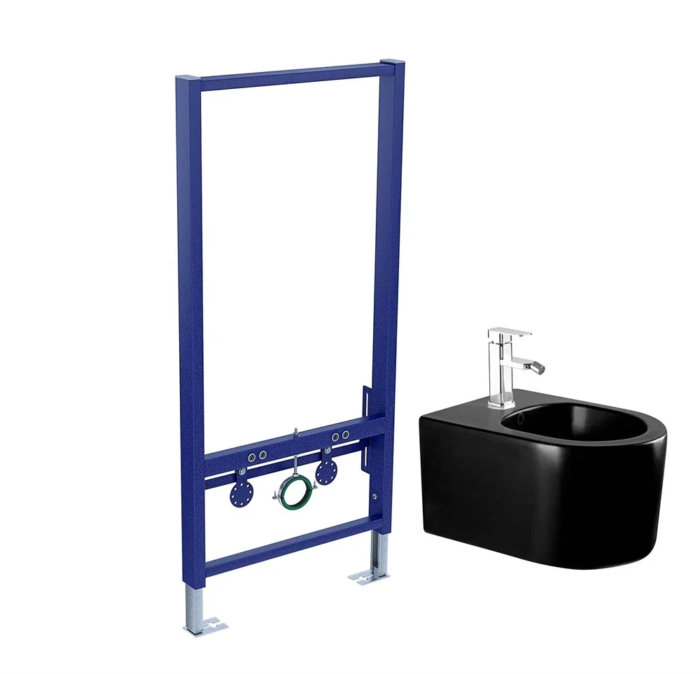 Комплект биде Aquatek МИЯ SET Aquatek МИЯ-MB черный матовый с инсталляцией Комплект биде Aquatek МИЯ SET Aquatek МИЯ-MB черный матовый с инсталляцией