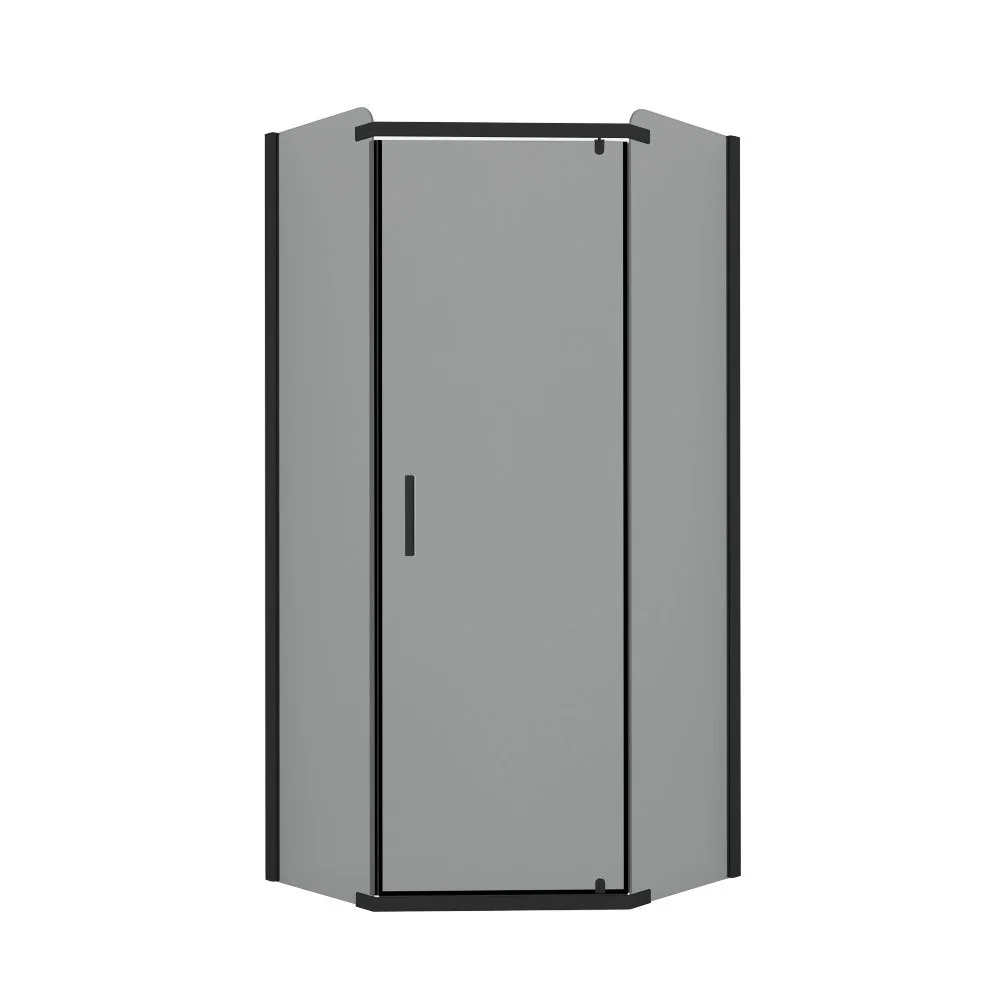 Душевой уголок NEW TRENDY NEW KOMFORT BLACK 90x90x190 K-0450 (черный) Душевой уголок NEW TRENDY NEW KOMFORT BLACK 90x90x190 K-0450 (черный)