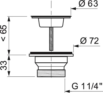 Выпуск для умывальника WIRQUIN 1 1/4 SV2065 30718055 Выпуск для умывальника WIRQUIN 1 1/4 SV2065 30718055