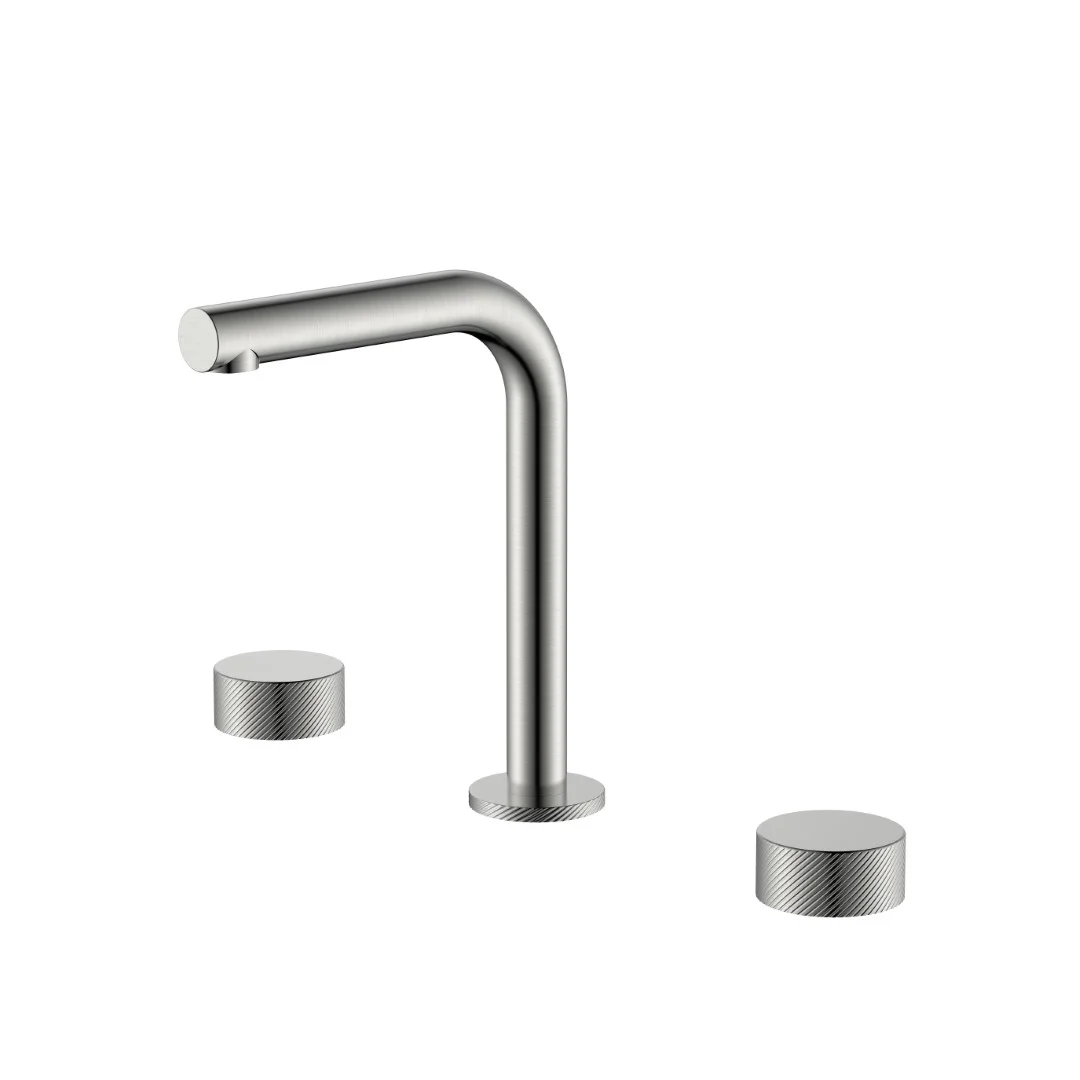 Смеситель для раковины Boheme Stick 152-NB.4 SPIRALE на 3 отверстия Nickel Brush Смеситель для раковины Boheme Stick 152-NB.4 SPIRALE на 3 отверстия Nickel Brush