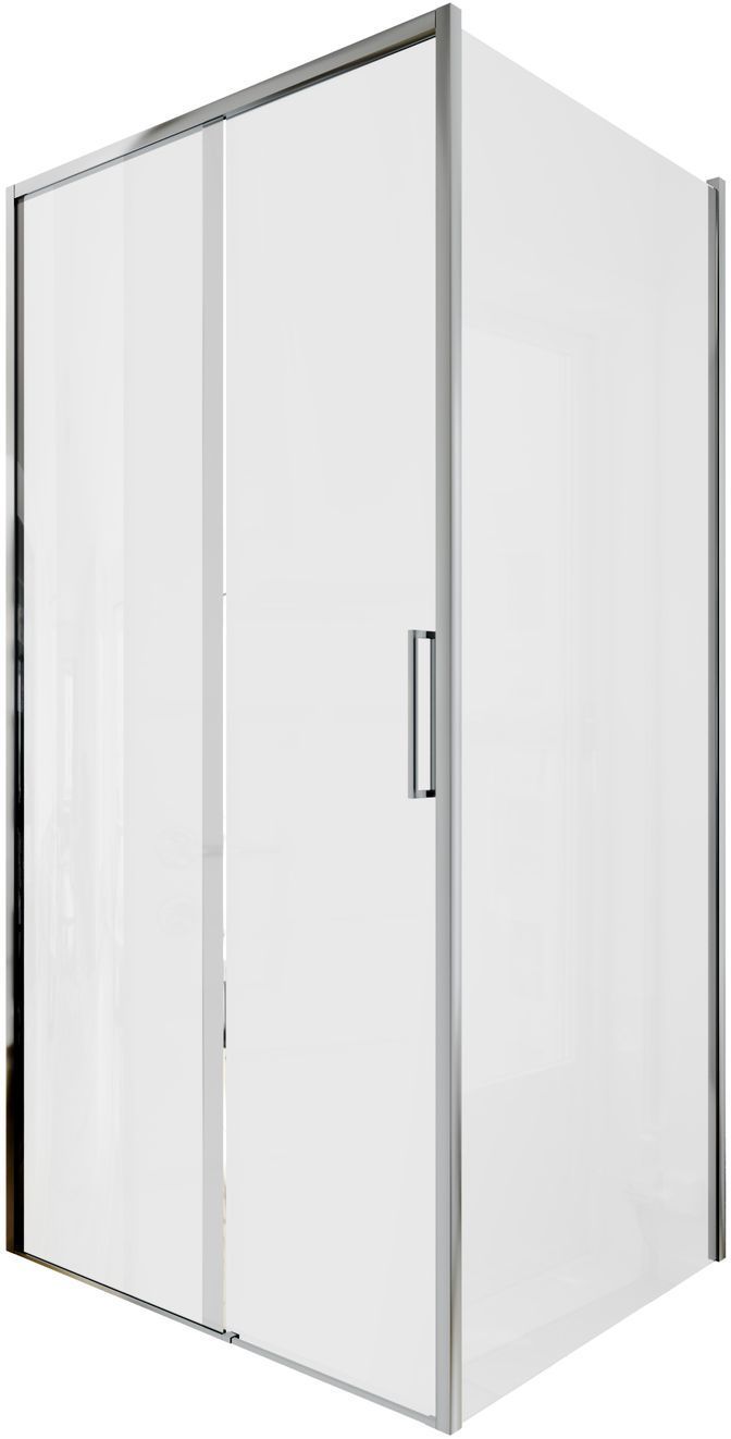 Детальная картинка товара «душевой уголок aquanet pleasure evo 100x90 ae65-100x90-ct профиль хром, прозрачное стекло»