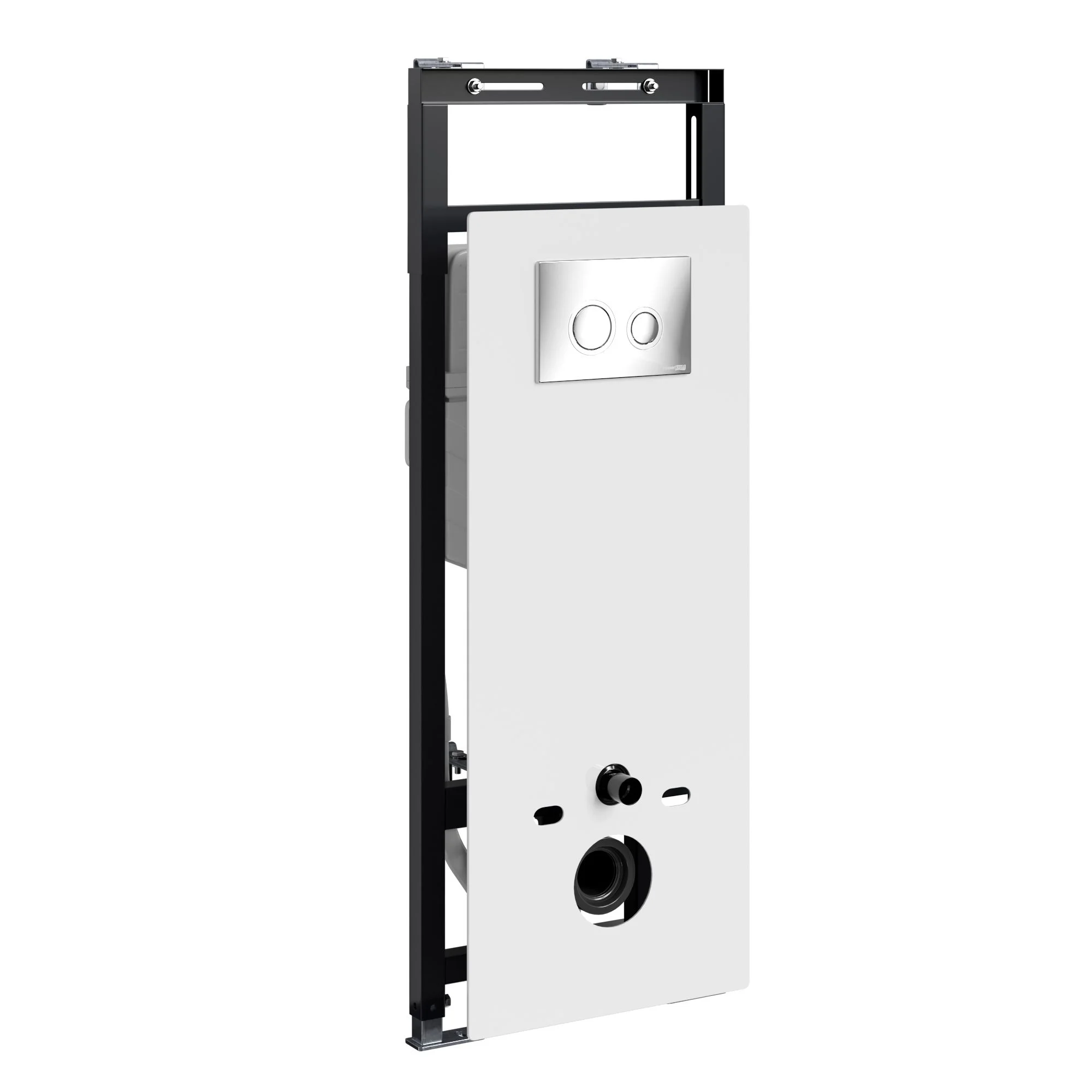 Инсталляция для унитаза WasserKRAFT Salm 27TLT.010.ME.WH.CH01 с клавишей смыва хром Инсталляция для унитаза WasserKRAFT Salm 27TLT.010.ME.WH.CH01 с клавишей смыва хром