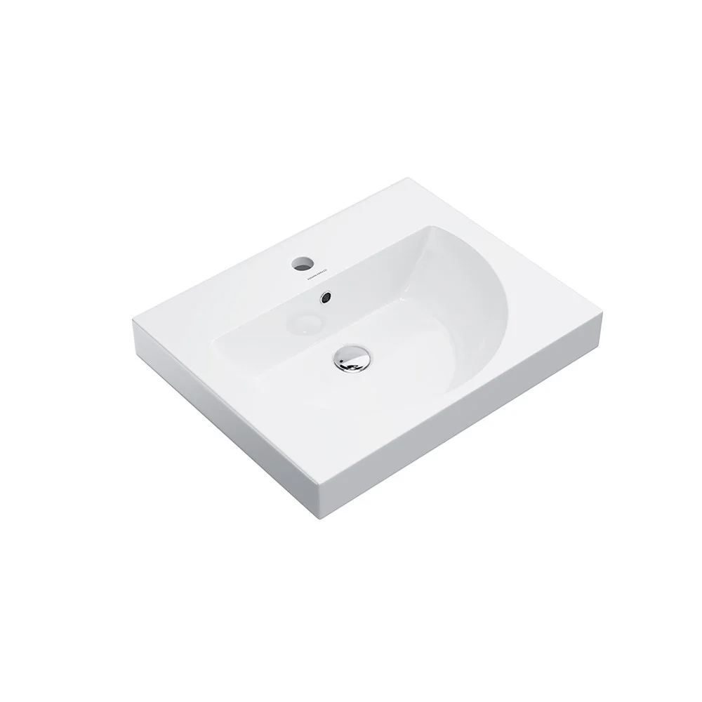 Раковина Kerama Marazzi BUONGIORNO подвесная/мебельная 60, белая глянцевая BG.wb.60 Раковина Kerama Marazzi BUONGIORNO подвесная/мебельная 60, белая глянцевая BG.wb.60