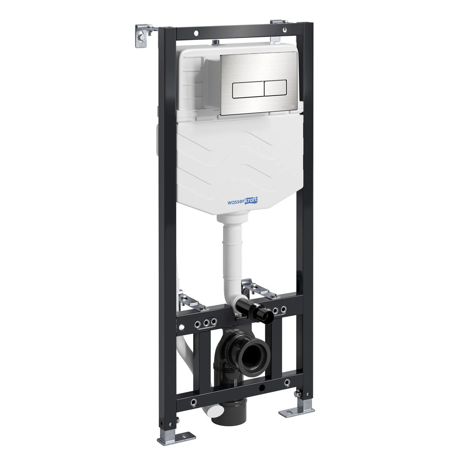 Инсталляция для унитаза WasserKRAFT Aller 10TLT.010.ME.BN03 с клавишей смыва никель Инсталляция для унитаза WasserKRAFT Aller 10TLT.010.ME.BN03 с клавишей смыва никель